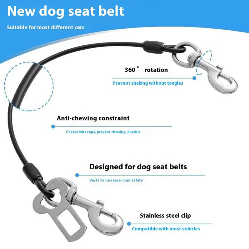 Dog Travel Chain Factory - OEM Anti-Bite Car Safety Belt