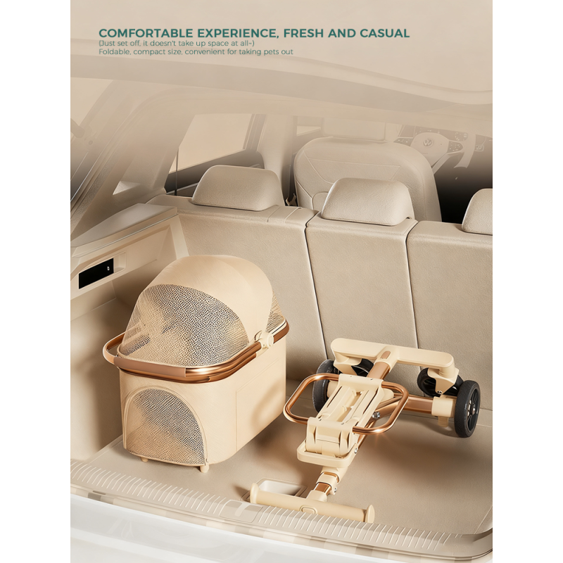 Pet Stroller Factory - OEM Aluminum Alloy Foldable Dog Walker