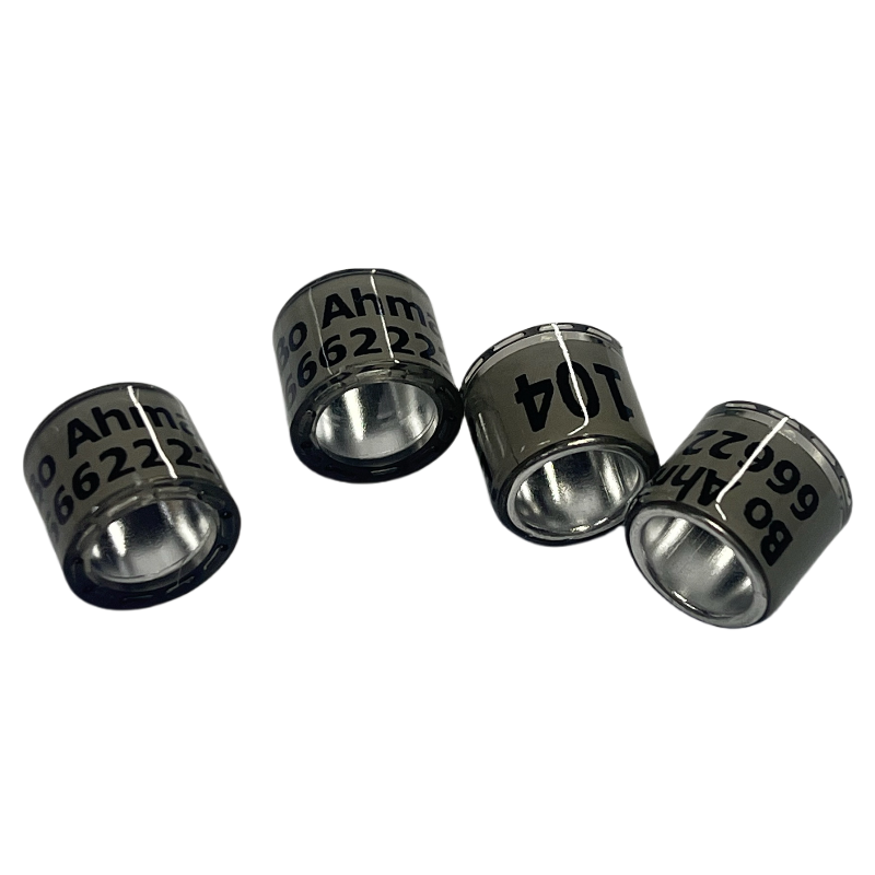 Grey Pigeon Rings Manufacturer - Custom Serial Number