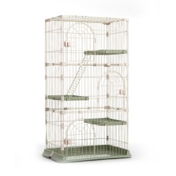 Stainless Steel Cat Cages Supplier - Three-layer Door