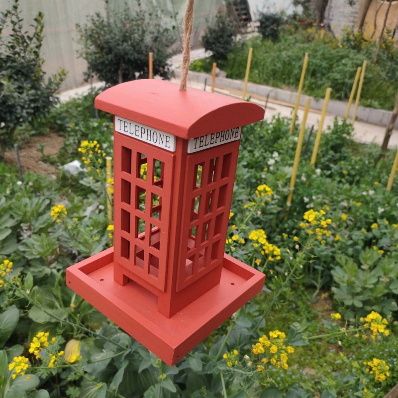 Wooden Birdhouses Factory - Red Telephone Booth
