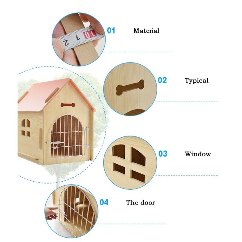 Wooden Kennels Supplier - Indoor Outdoor Metal Door