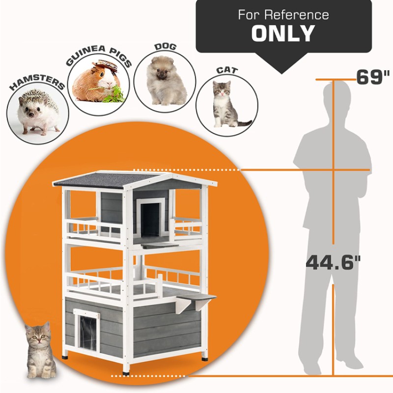 Cat Tower Houses Factory - 3 Story Waterproof