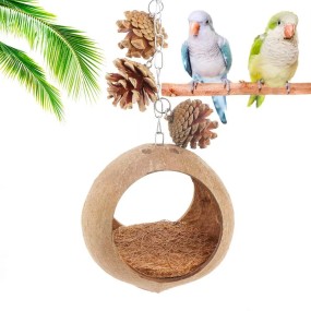 Coconut Shell Nests Supplier - Swing Nest Parrot