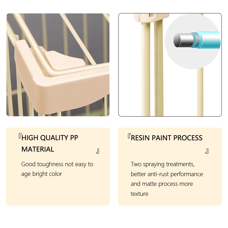 Coated Cat Cages Manufacturer - Pink Gray Double-layer