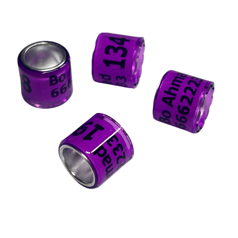 Grey Pigeon Rings Manufacturer - Custom Serial Number