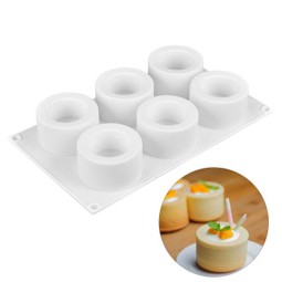 Jelly Mold Manufacturer - 6 Cavity Round Silicone