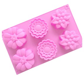 Flower Cake Mold Factory - 6 Cavity 3 Groups
