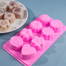 Flower Mold Manufacturer - 8 Cavity Baking Jelly