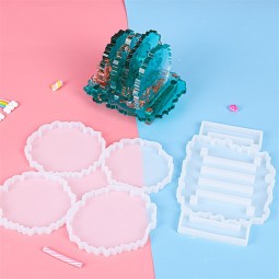Epoxy Mold Factory - 4 Cavity Irregular Coaster