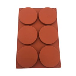 Baking Mold Factory - 6 Cavity Round Silicon