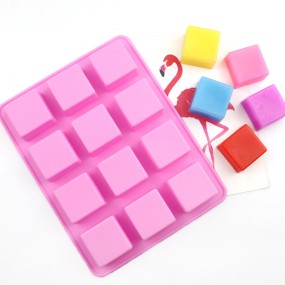 Ice Cube Mold Manufacturer - 12 Cavity Square Food
