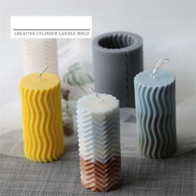 Cylinder Candle Mold Supplier - Creative Pattern Large