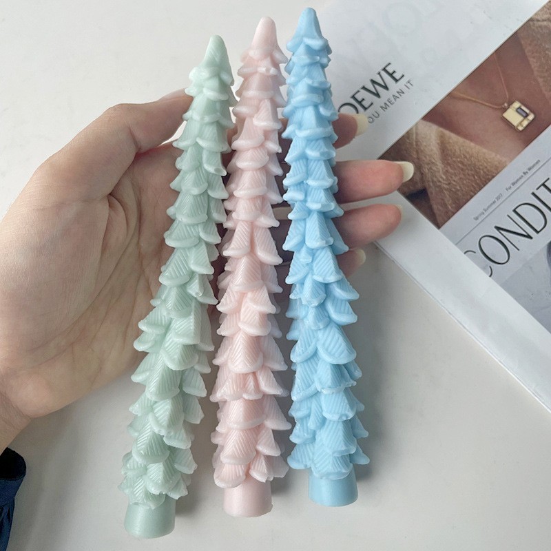 Christmas Candle Mold Supplier - Tree Shape Handmade