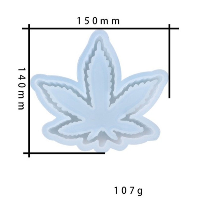 Weed Pot Mold Factory - Maple Leaf Ashtray Design