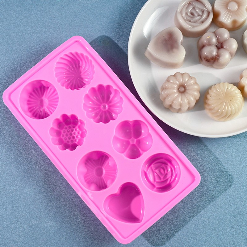 Flower Mold Manufacturer - 8 Cavity Baking Jelly