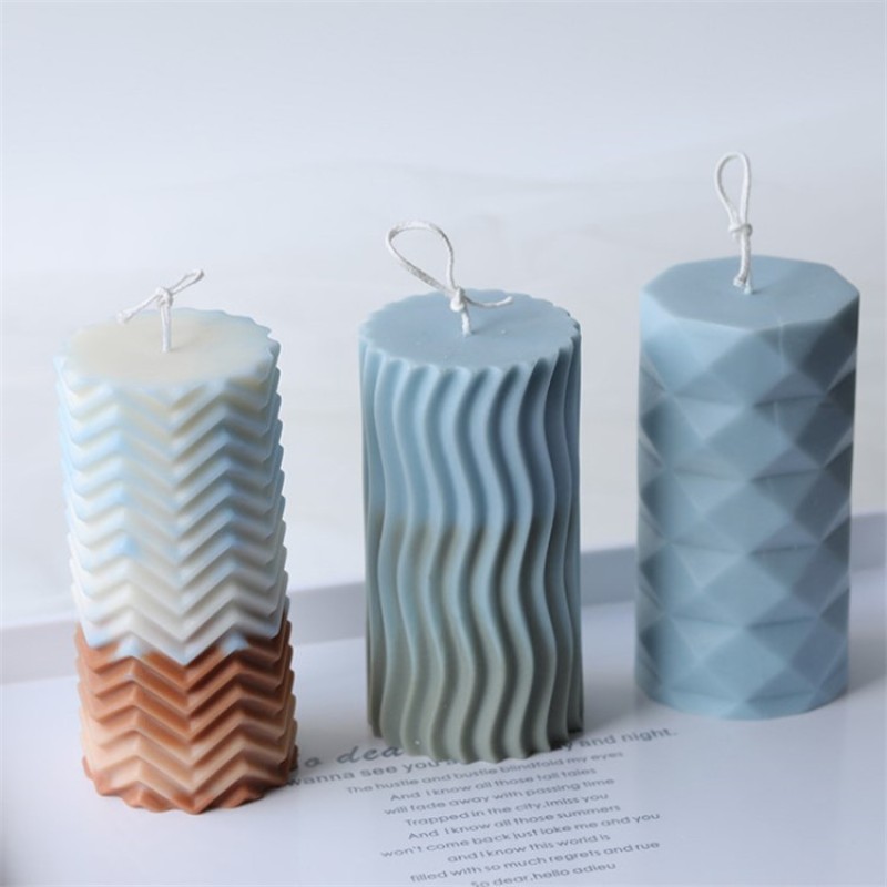 Cylinder Candle Mold Supplier - Creative Pattern Large