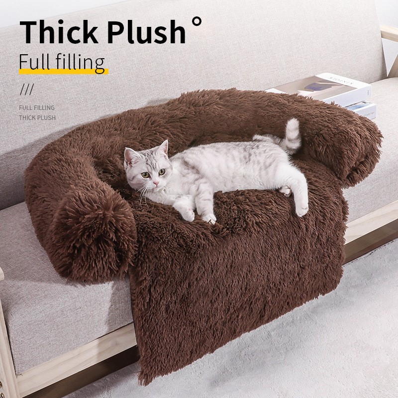 Pet Sofa Bed Factory - OEM Long Plush Dogs Cats Mat