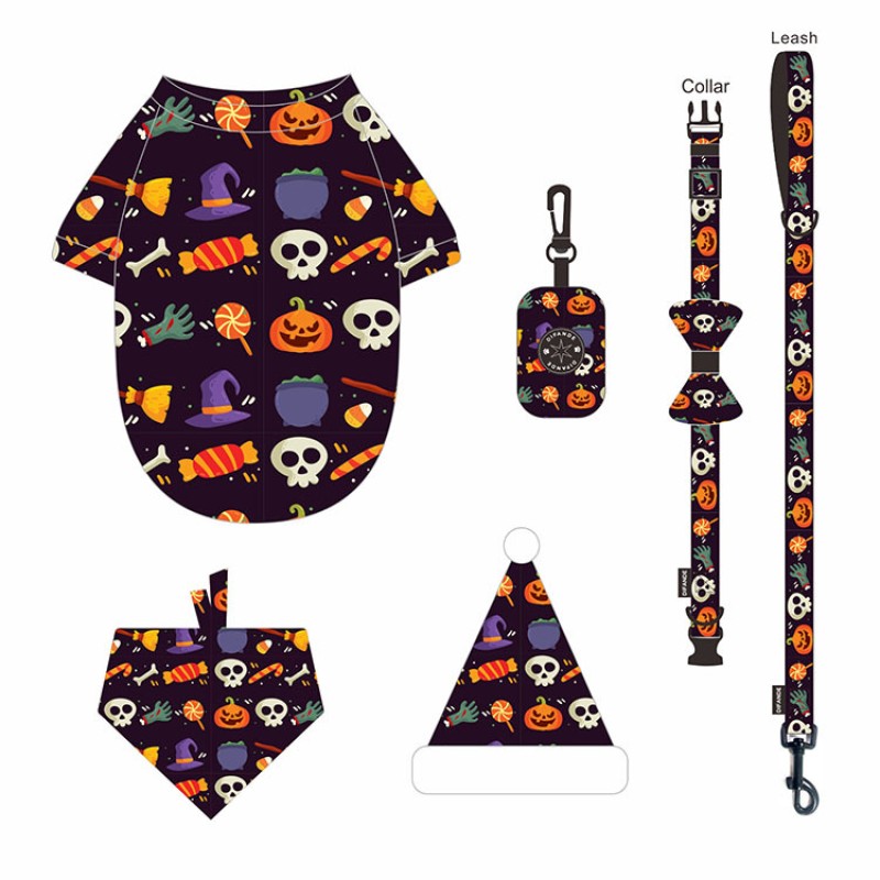 Pet Costume Set Manufacturer - OEM Halloween Collar Leash