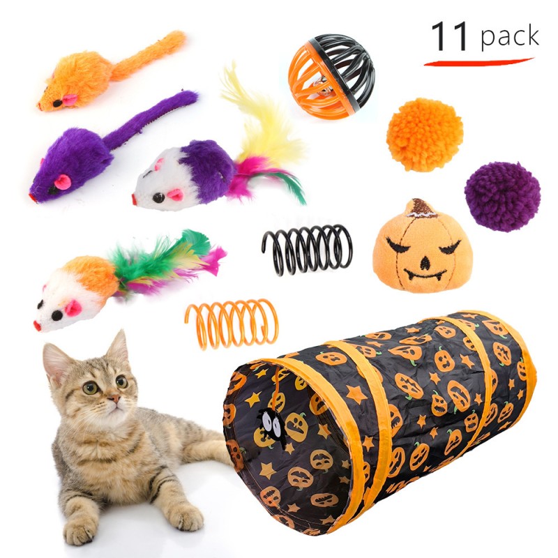 Cat Chew Toys Factory - OEM 11-Pack Eco-Friendly Plush
