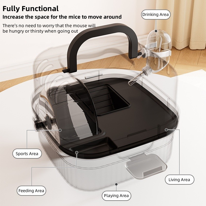Hamster Cage Manufacturer - OEM Portable Transparent Villa
