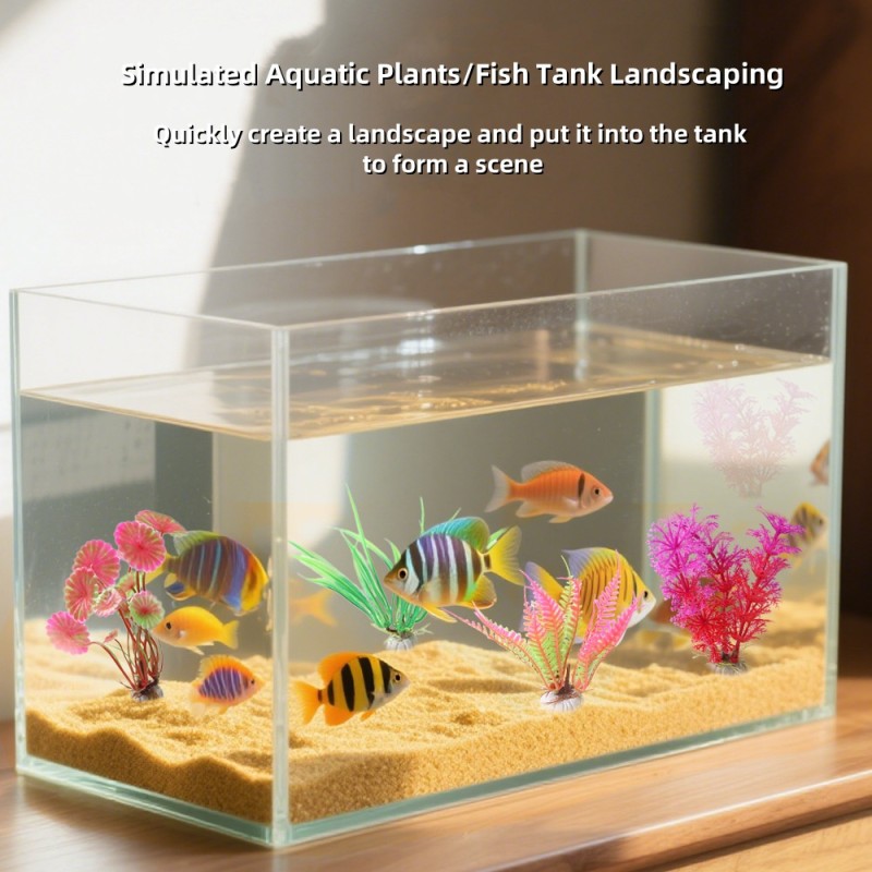 Aquarium Decoration Manufacturer - OEM Simulation Plant Landscape