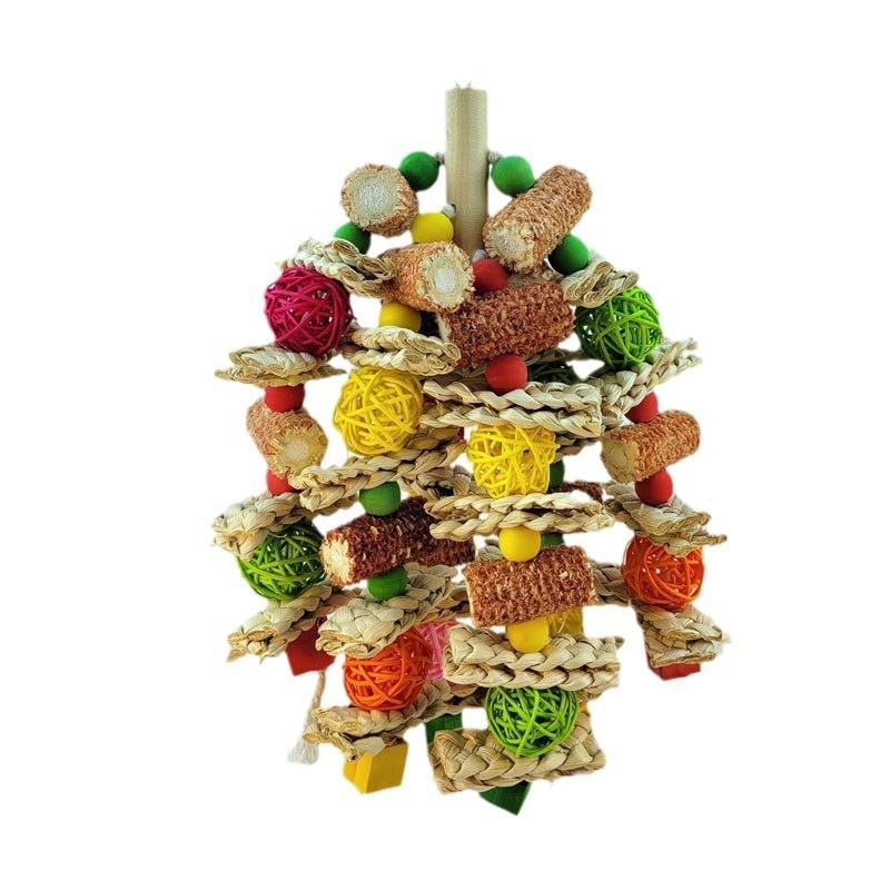 Bird Chew Toys Wholesale - OEM Natural Corn Cobs Rattan