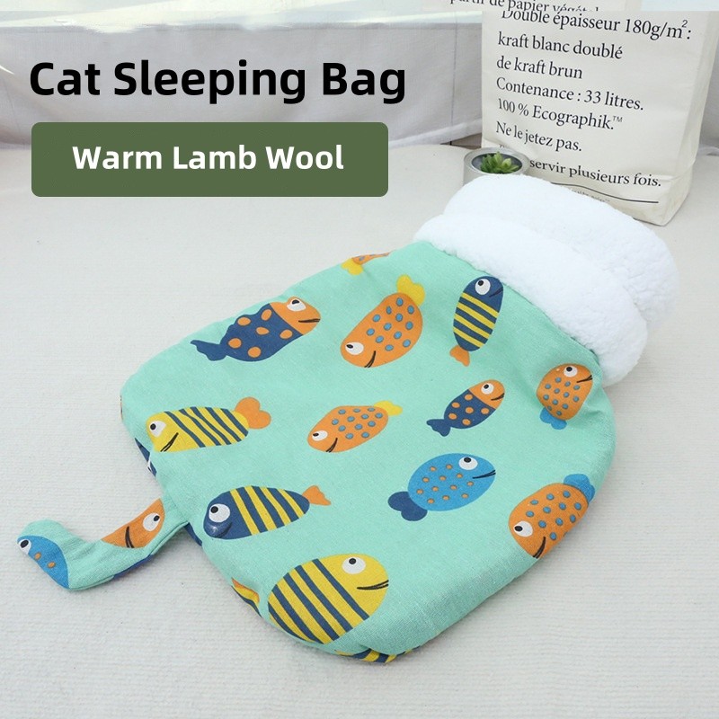 Pet Sleeping Bag Factory - OEM Lamb Wool Small Animal Bed