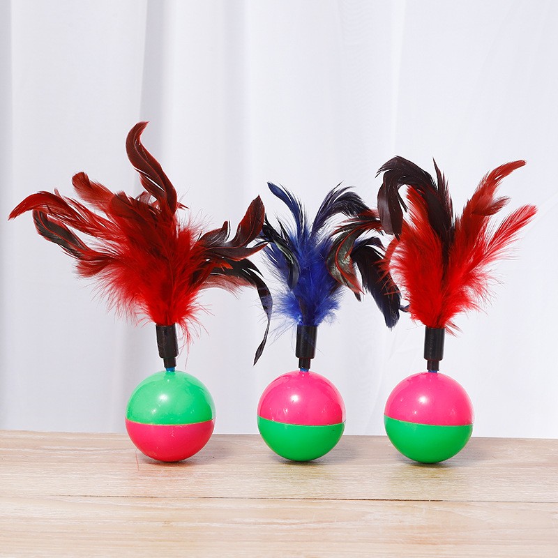Cat Toy Factory - OEM Feather Falling Ball Tumbler