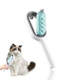 Pet Hair Comb Wholesale - OEM Self-Cleaning Bathing Brush