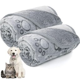 Pet Blanket Manufacturer - OEM Embossed Flannel Paw Print