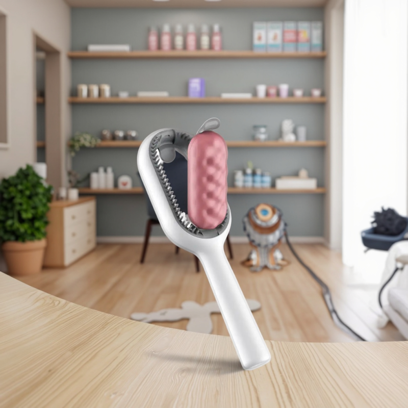 Pet Hair Comb Wholesale - OEM Self-Cleaning Bathing Brush