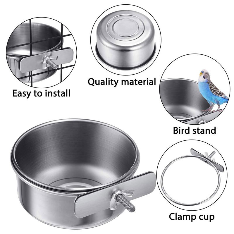 Bird Cup Factory - OEM Stainless Steel Food Water Bowl