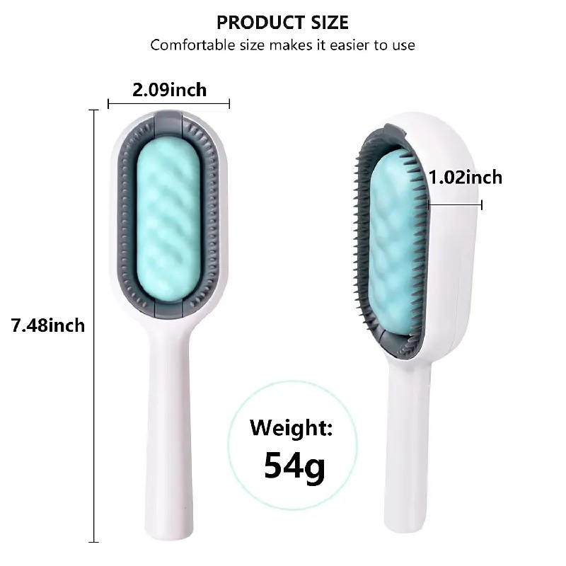 Pet Hair Comb Wholesale - OEM Self-Cleaning Bathing Brush