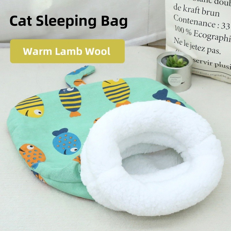 Pet Sleeping Bag Factory - OEM Lamb Wool Small Animal Bed