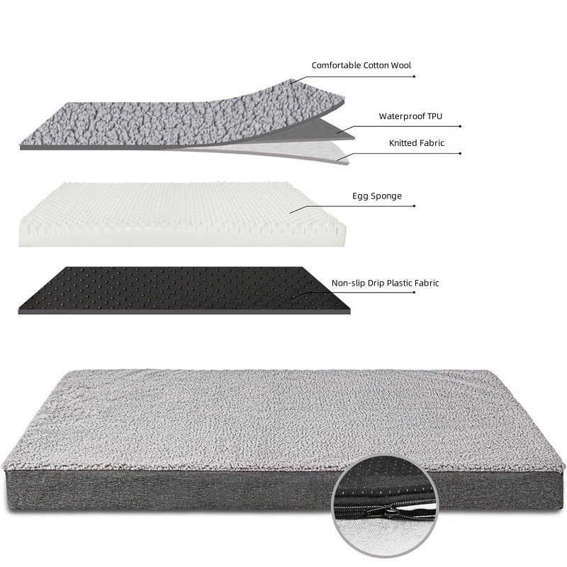 Memory Foam Dog Bed Manufacturer - OEM Waterproof Egg Sponge