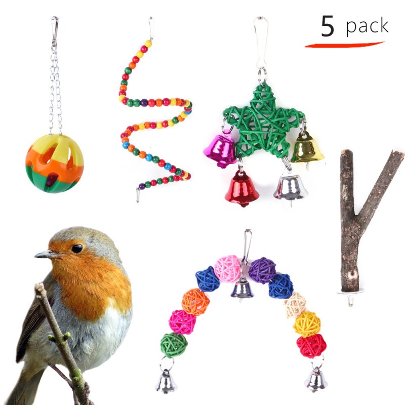 Bird Toys Factory - OEM 5 Pack Bell Pendant Supplies