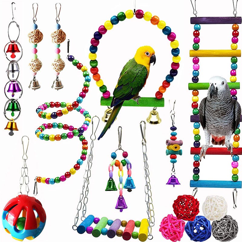 Parrot Toy Manufacturer - OEM Ladder Rattan Ball Hanging