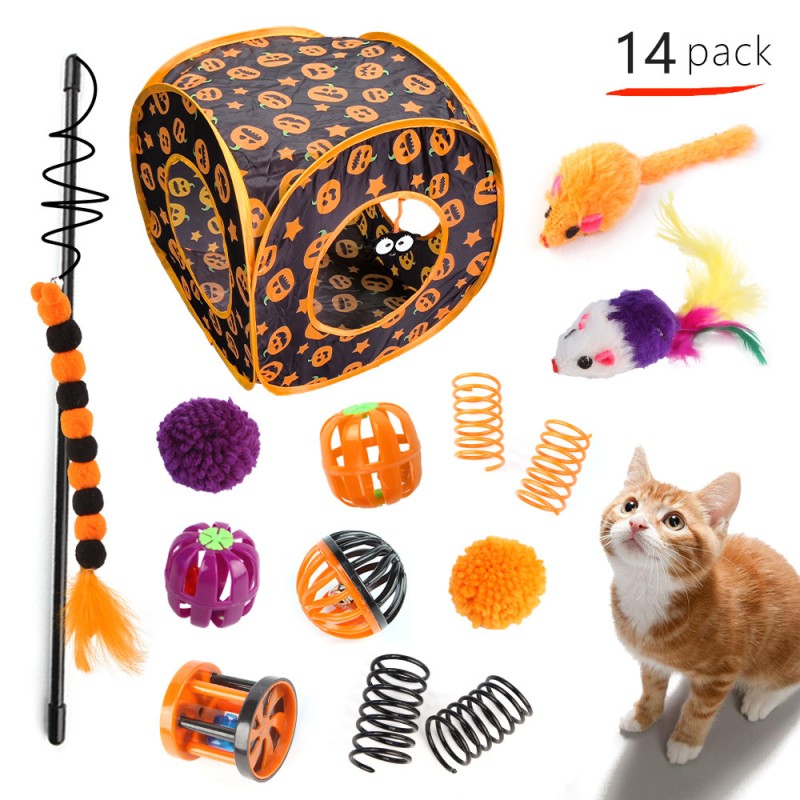 Cat Toys Wholesale - OEM 14-Pack Interactive Chew Set