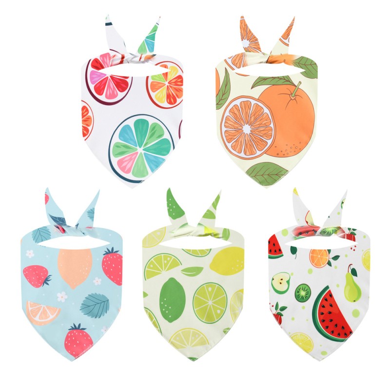 Pet Bandanas Wholesale - OEM Digital Printing Summer Fruit