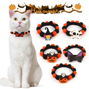 Pet Collar Factory - OEM Halloween Pumpkin Decorative