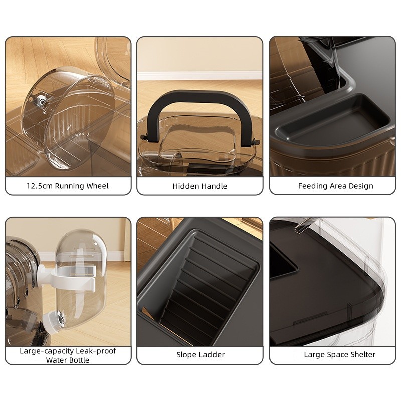 Hamster Cage Manufacturer - OEM Portable Transparent Villa