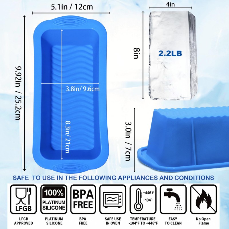 Ice Cube Tray Manufacturer - 4.5lbs Reusable PC Material