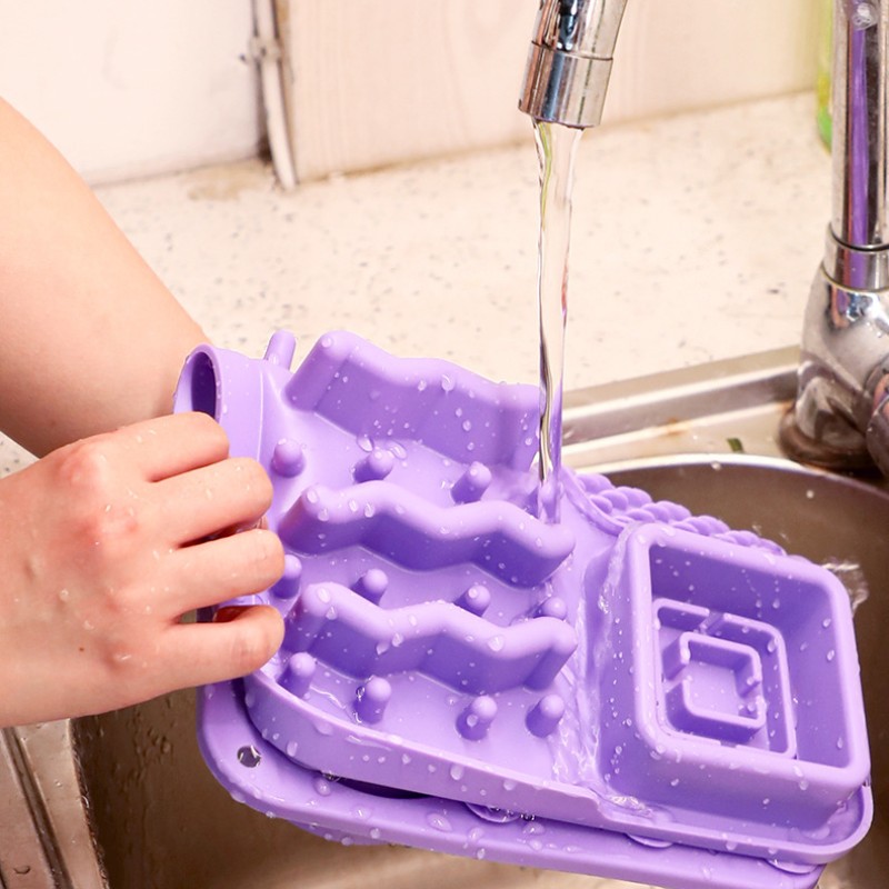 Pet Feeder Bowl Supplier - Non-slip Lick Mat Food Grade