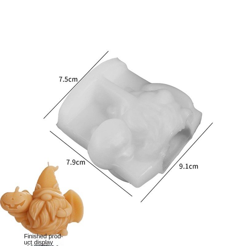 Halloween Candle Mold Factory - 3D Pumpkin Dwarf DIY