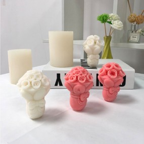 Rose Candle Mold Supplier - Flower Bouquet Valentine