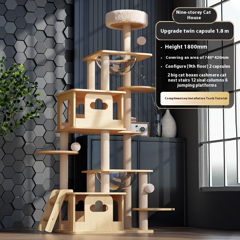 Cat Tree Manufacturer - OEM Luxury Solid Wood Sisal