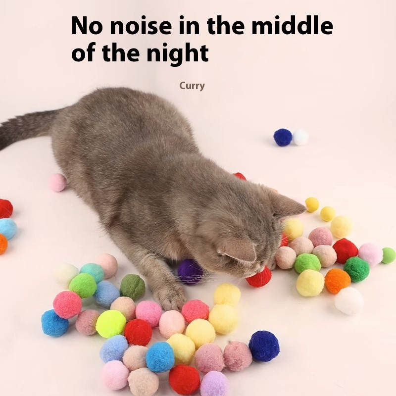 Cat Toy Launcher Factory - Elastic Mute Ball Pompon Gun