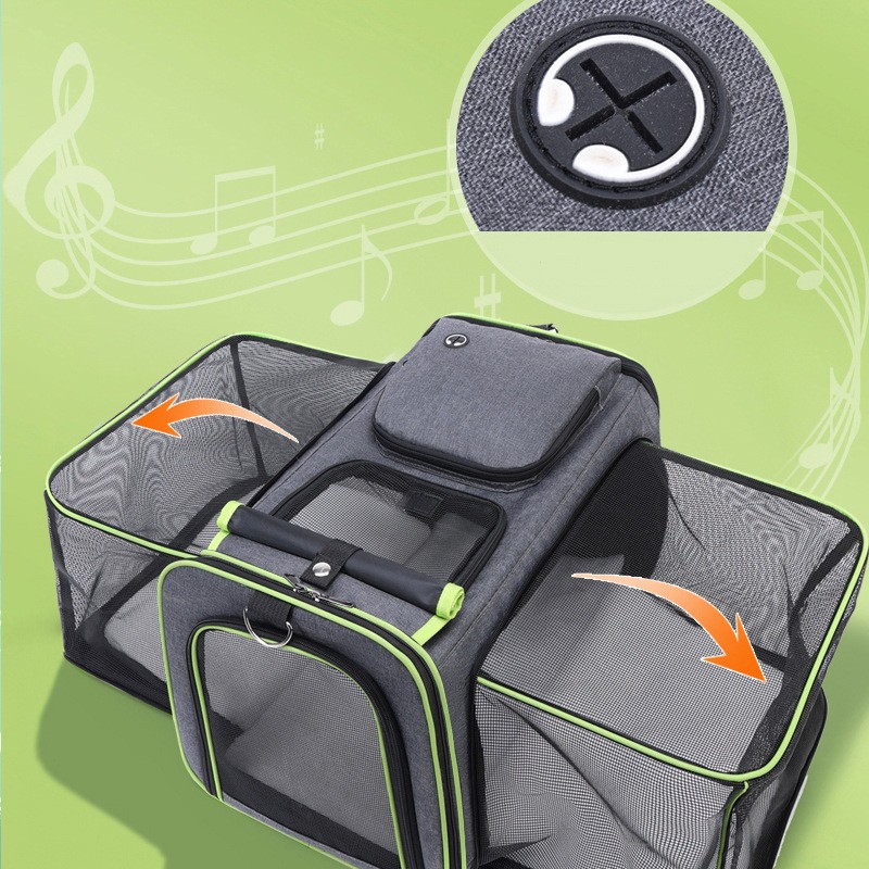 Pet Backpack Factory - Zipper Closure Expandable Oxford