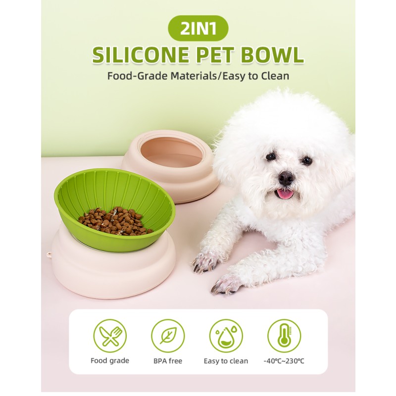 Pet Bowl Supplier - 2 in 1 Portable Slow Food